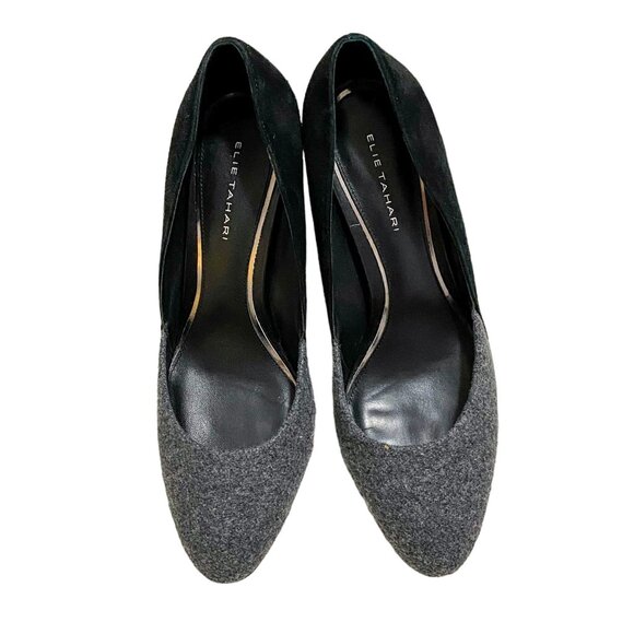 Elie Tahari Evon pumps with snake block heel, Size 38.5 EU - Picture 3 of 9